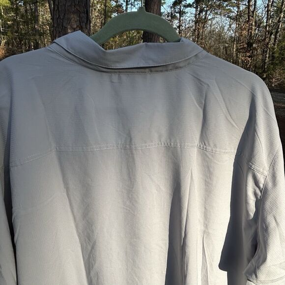 NEW Columbia Omni-Shade Red Eagle Lake Men's Short Sleeve Shirt Size 3X - Gray - Picture 6 of 12